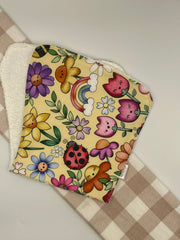 Large Baby Burp Cloth | Garden