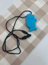 Dinosaur Pendant Silicone Sensory Necklace | Blue