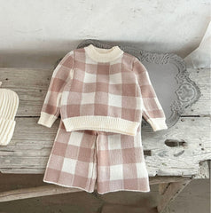 Pink Checks 2pcs set