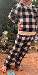 Black Checks 2pcs set
