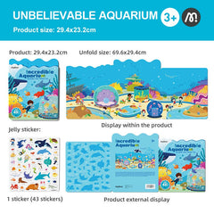 Mideer Reusable Jelly Sticker Set-Incredible Aquarium