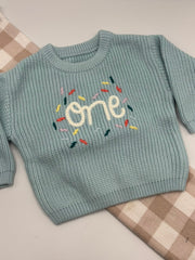 "One" Knit Jumper | Blue