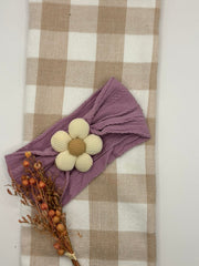 Baby | Hair Bow | Flower Purple
