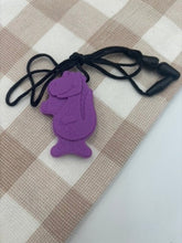 Dinosaur Pendant Silicone Sensory Necklace | Purple