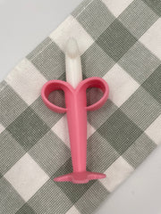 Pink Banana Silicone Teether