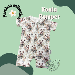 Leafy Koalas Organic Bamboo Romper