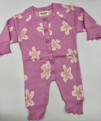 Flower Knit Growsuit