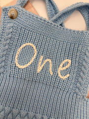 "One" Romper | Blue