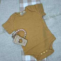 Organic Cotton Mustard Bodysuit