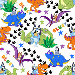 Bluey Dinosaurs Organic Bamboo Growsuit