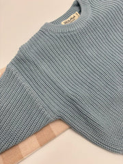 Chunky Knit Jumper -Skye Blue