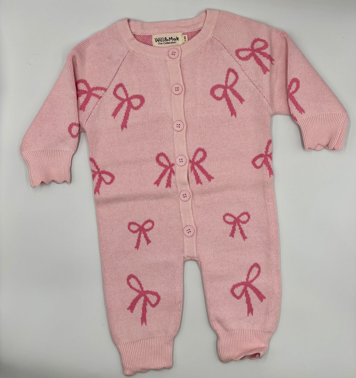 Bows Knit Growsuit