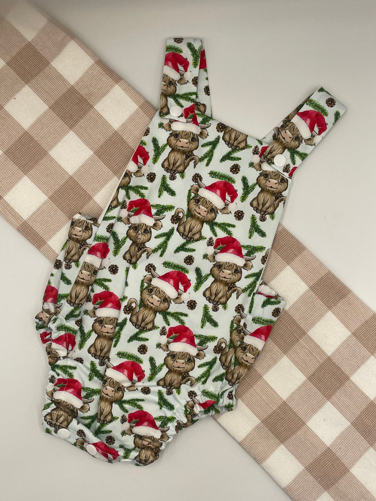 Christmas Cow Romper