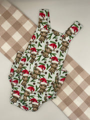 Christmas Cow Romper