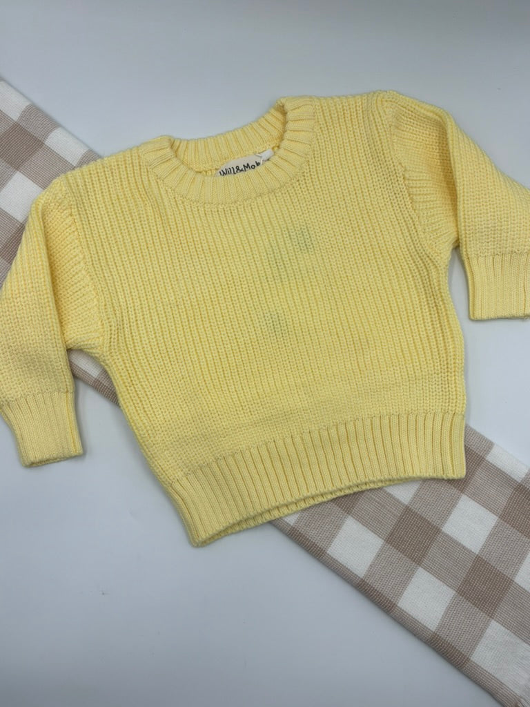 Chunky Knit Jumper - Yellow