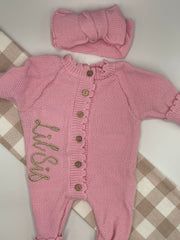 Little Sister Growsuit | Pink