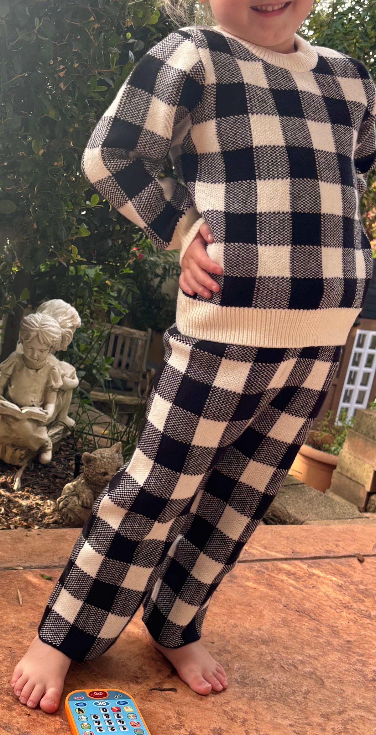 Black Checks 2pcs set