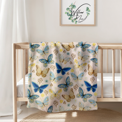 Butterflies | Baby Minky Blanket
