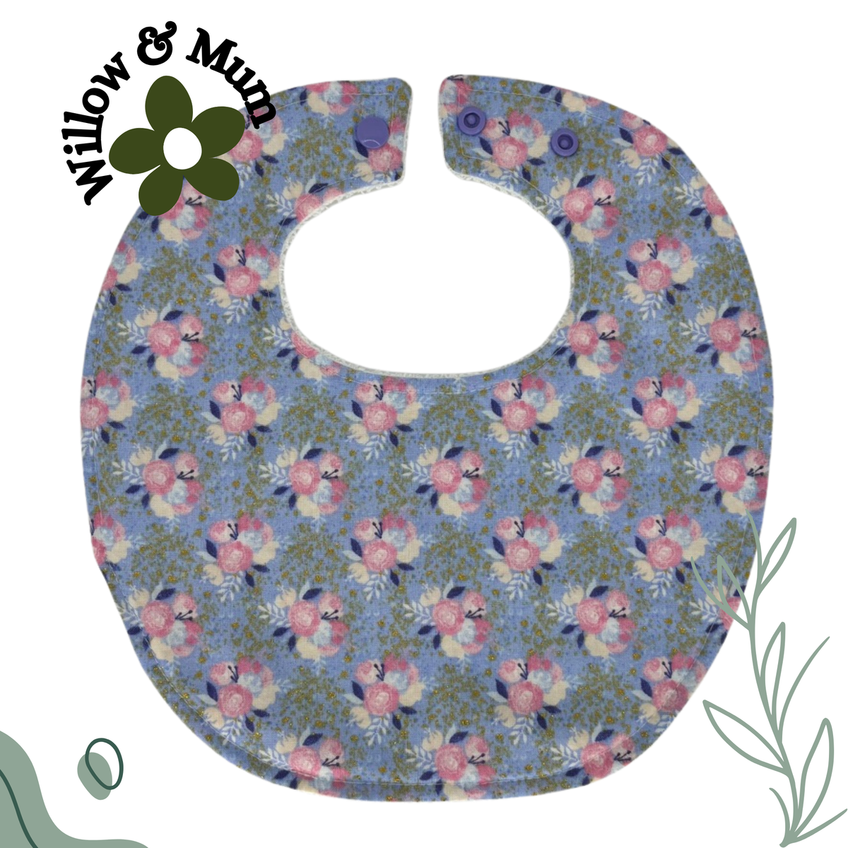 Baby Bib | Roses