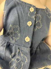 Flower 2pcs Denim Set