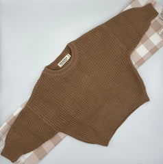 Chunky Knit Jumper -Caramel