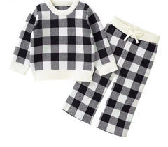 Black Checks 2pcs set