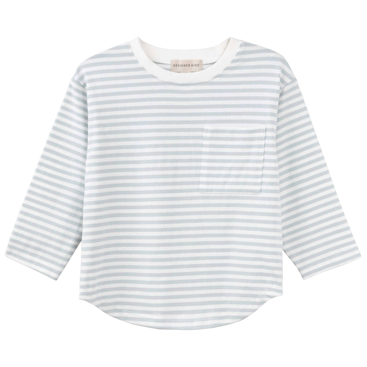 Harvey L/S Stripe T-Shirt - Ice Blue