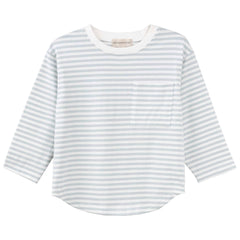 Harvey L/S Stripe T-Shirt - Ice Blue