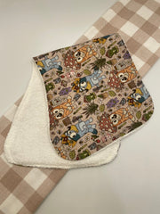 Large Baby Burp Cloth | Bluey
