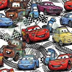 Organic Bamboo Growsuit | Racing Cars