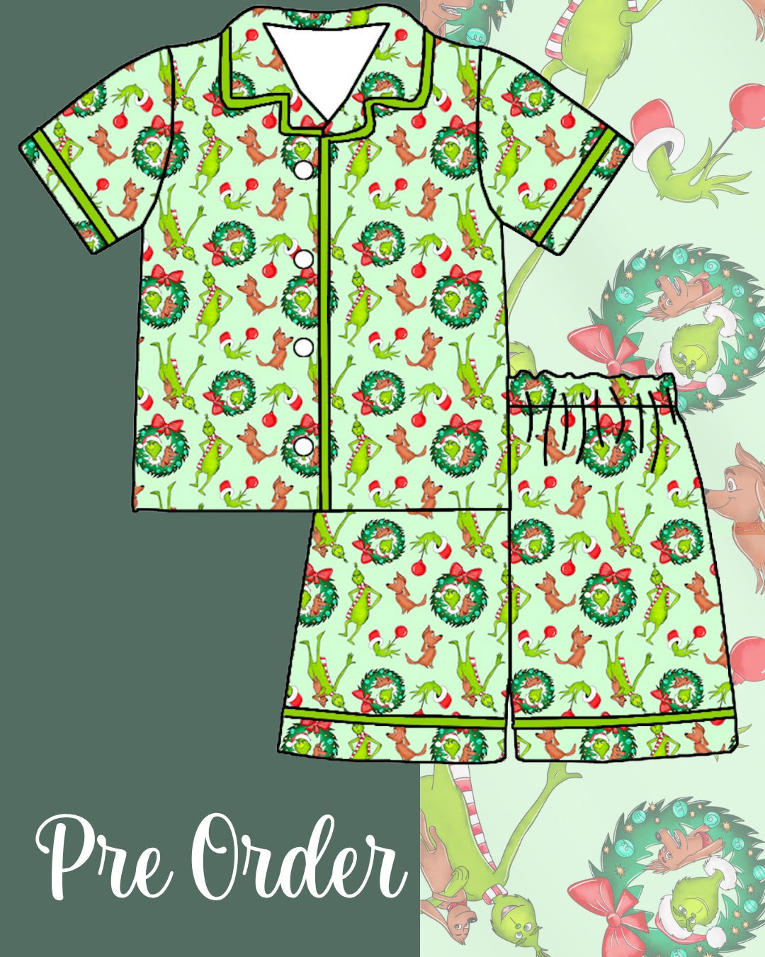 PRE ORDER Organic 2pcs Set | Tha Grinch