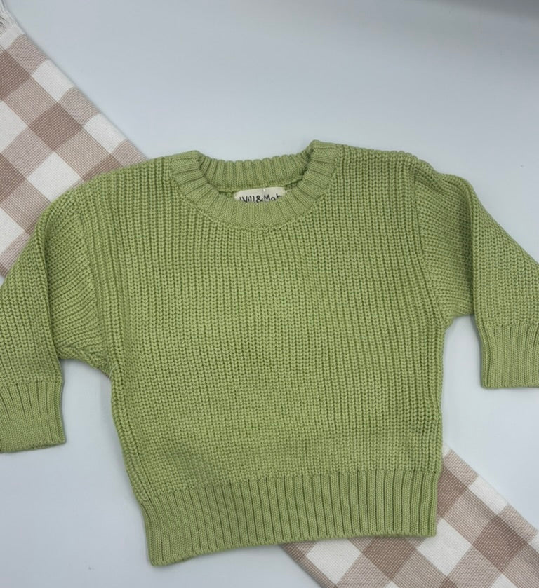 Chunky Knit Jumper - Green