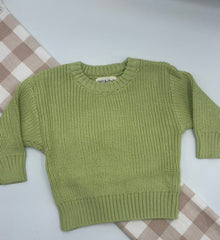 Chunky Knit Jumper - Green