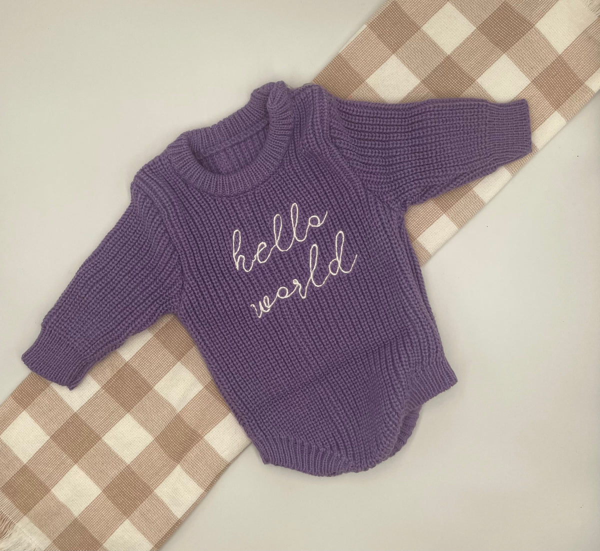 Hello World Onesie | Pruple