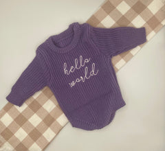 Hello World Onesie | Pruple