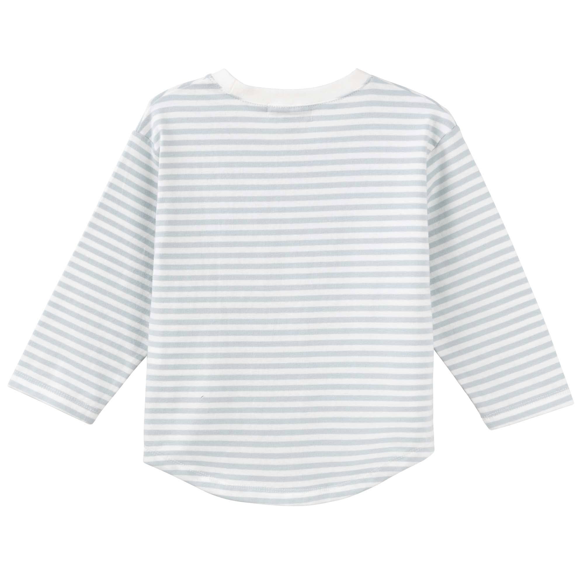 Harvey L/S Stripe T-Shirt - Ice Blue