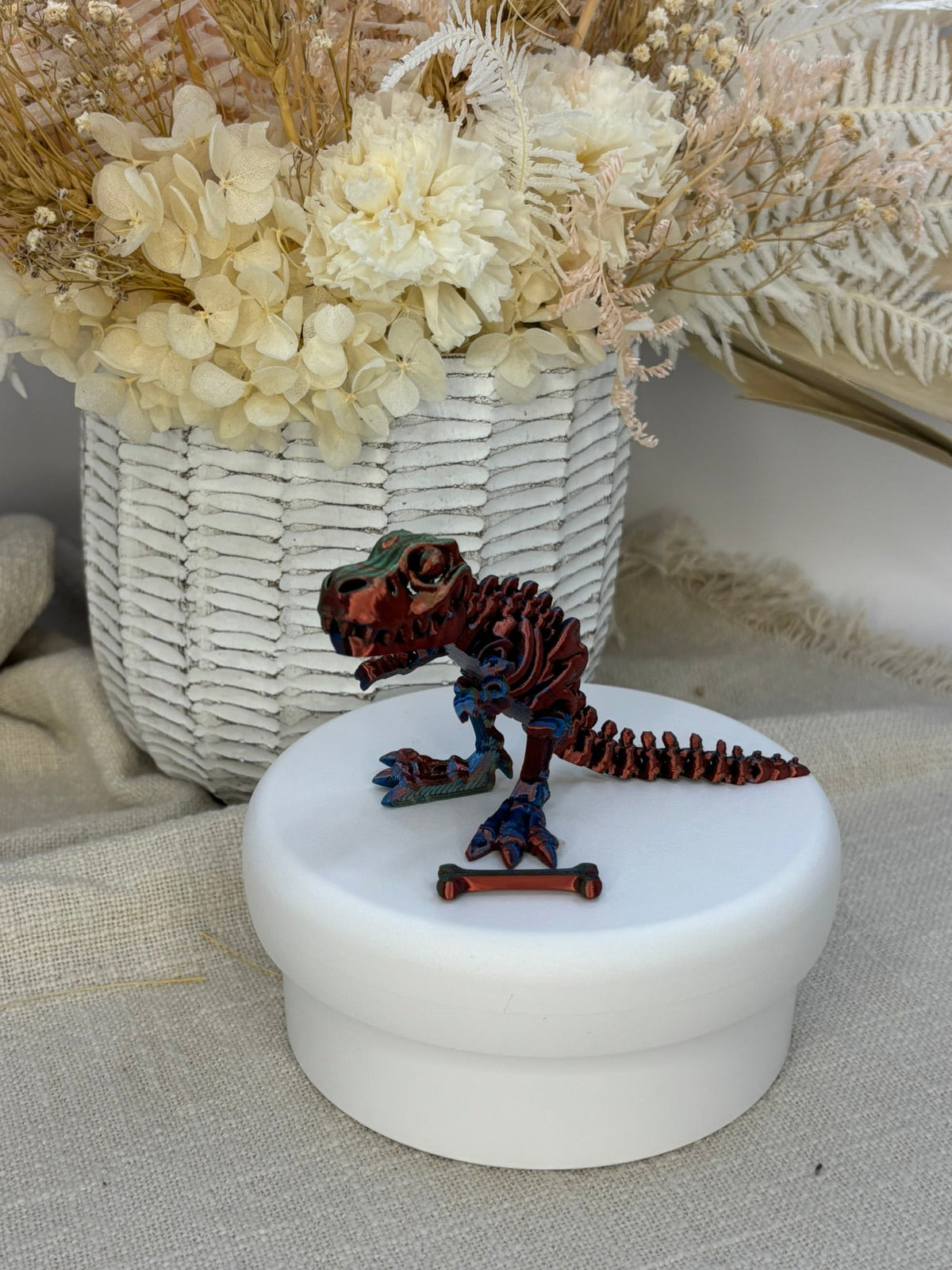 3D Printed | Dinosaur | Dark Rose