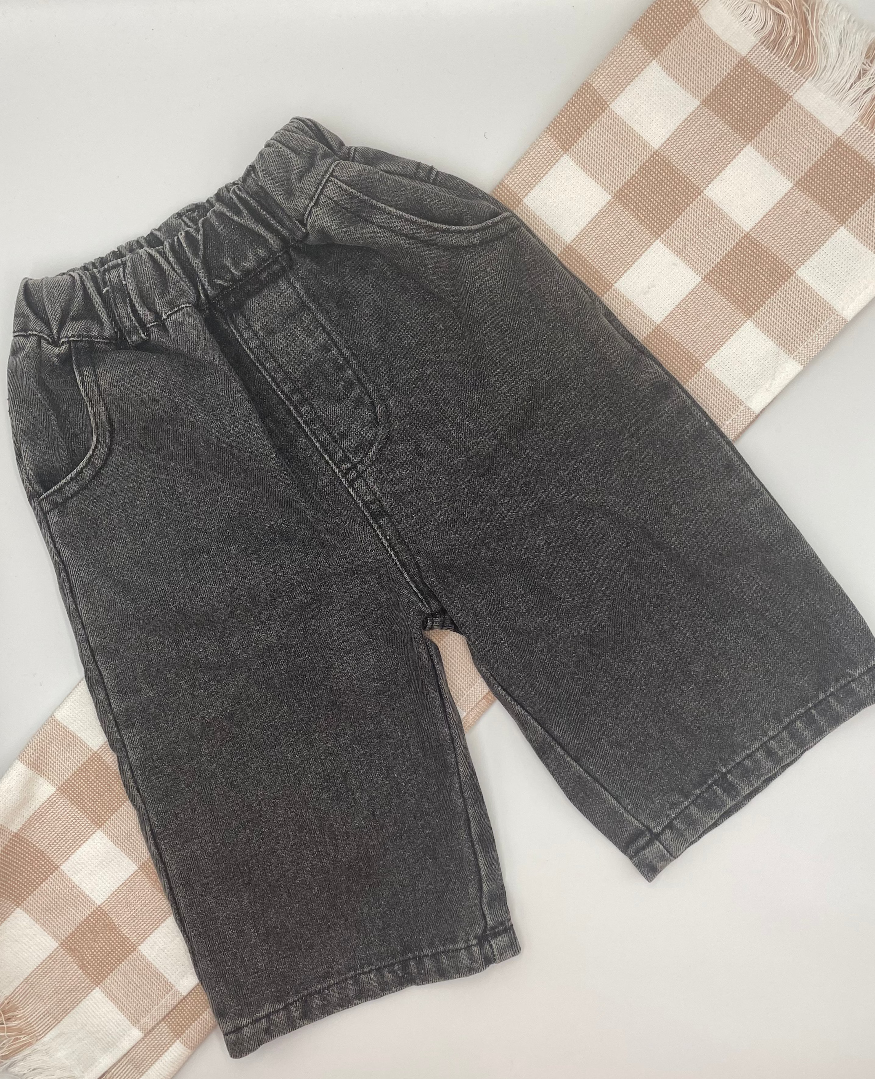 Denim Straight Pants
