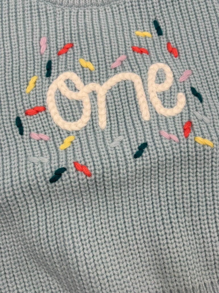 "One" Knit Jumper | Blue