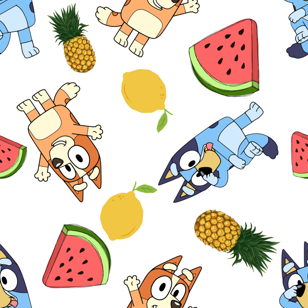 Bluey Fruits Organic Growsuit