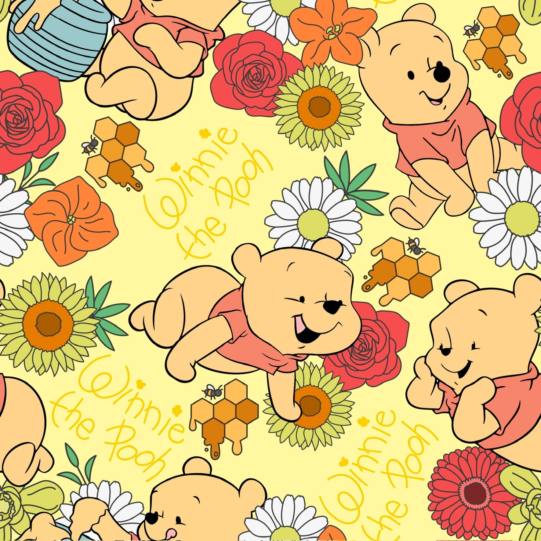 Floral Winnie Organic Bamboo Growsuit