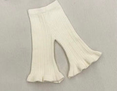 Cream Kids Knit Flares