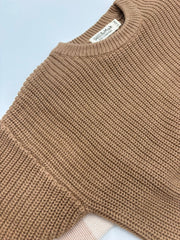 Chunky Knit Jumper -Caramel