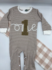 "One" Romper winter | Brown