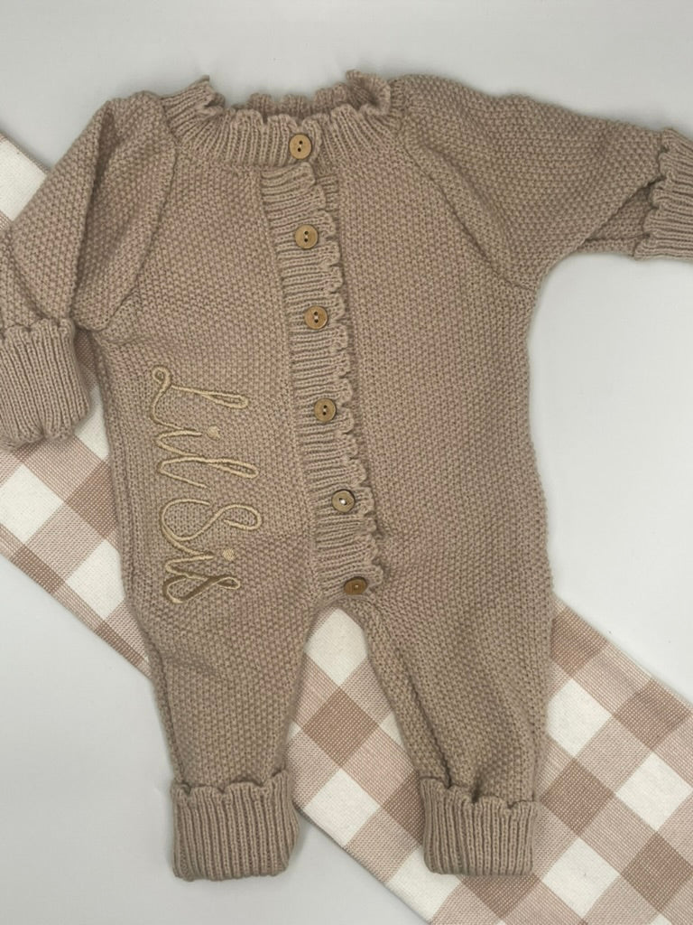 Little Sister Growsuit |Tan