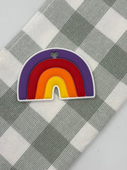 Bright Rainbow Silicone Teether