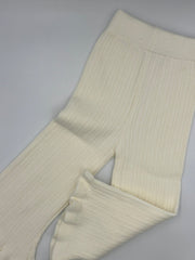 Cream Kids Knit Flares