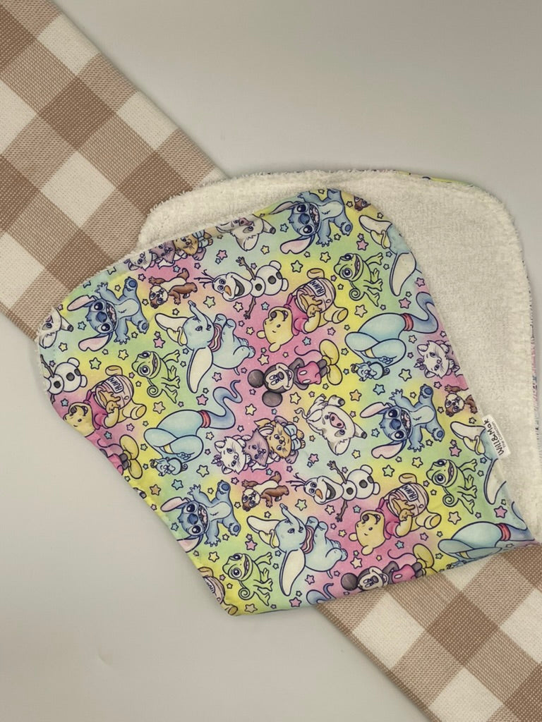 Large Baby Burp Cloth | Dinsey mashup