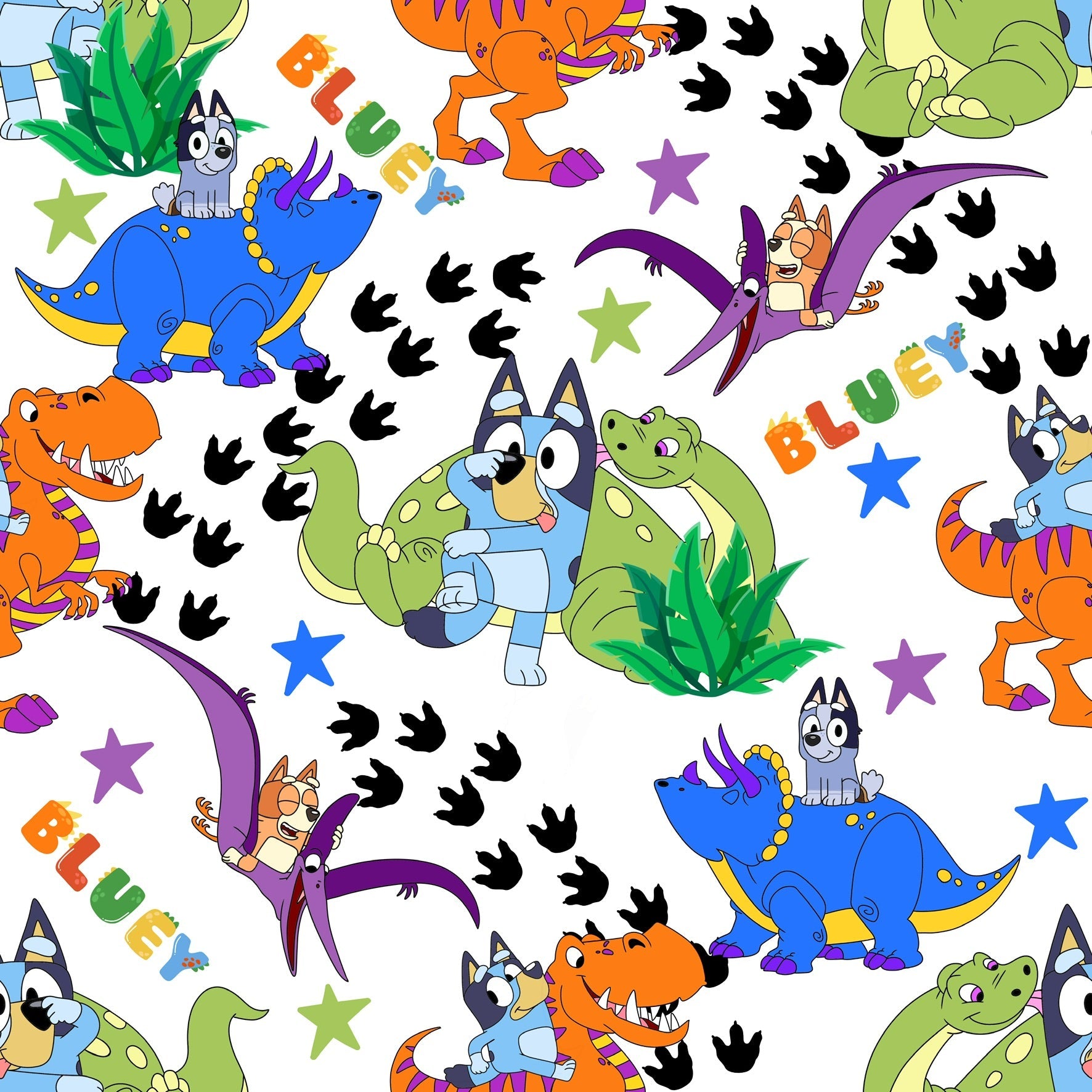 Bluey Dinosaurs Organic Bamboo Growsuit