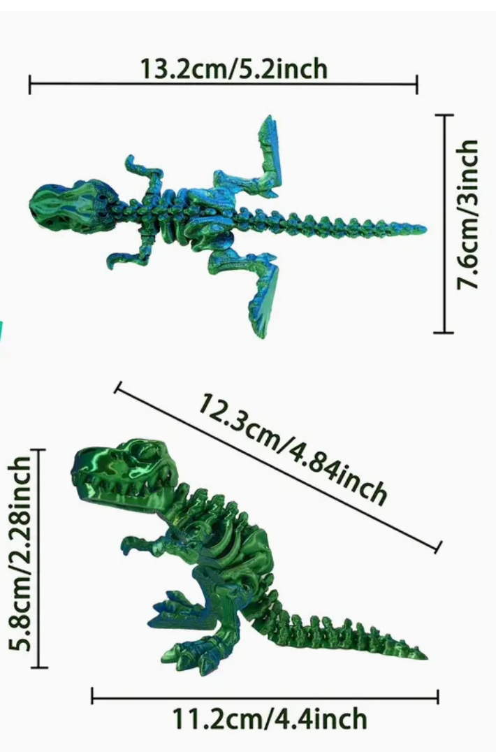 3D Printed | Dinosaur | Purple